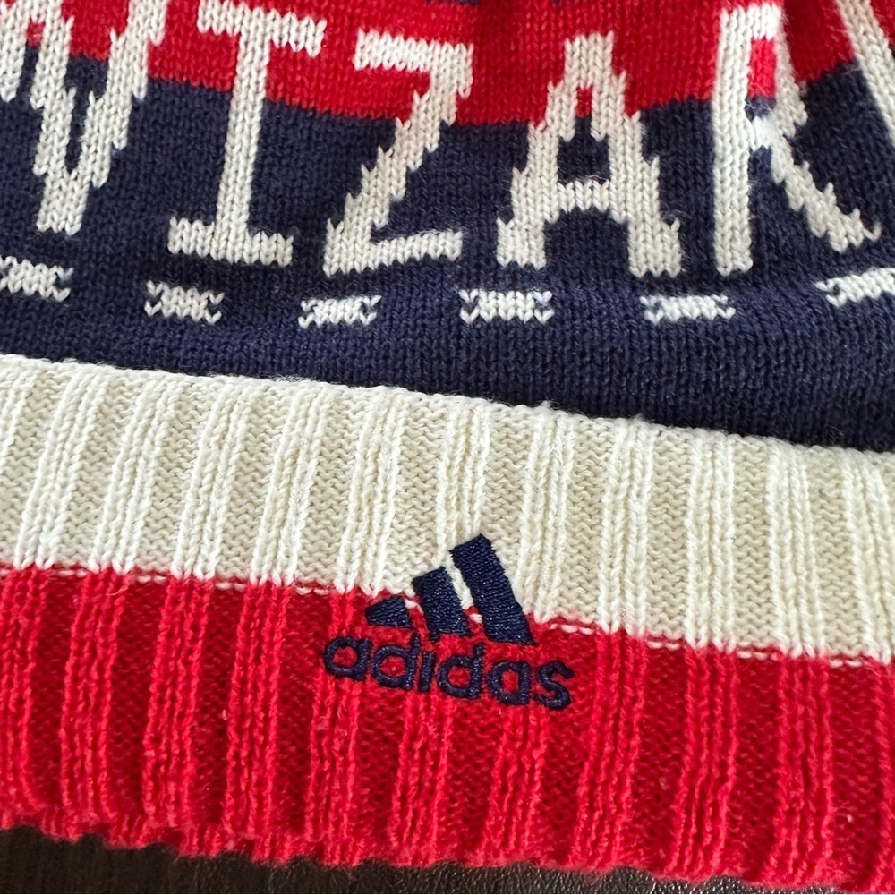 Adidas NBA Washington Wizards Pom Beanie Red White and Blue Sz OS - Picture 3 of 6